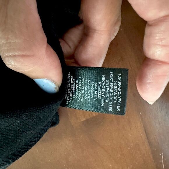 🦋MllE Gabrielle Shirt dress versatile black and white casual business size S EUC - Picture 10 of 13